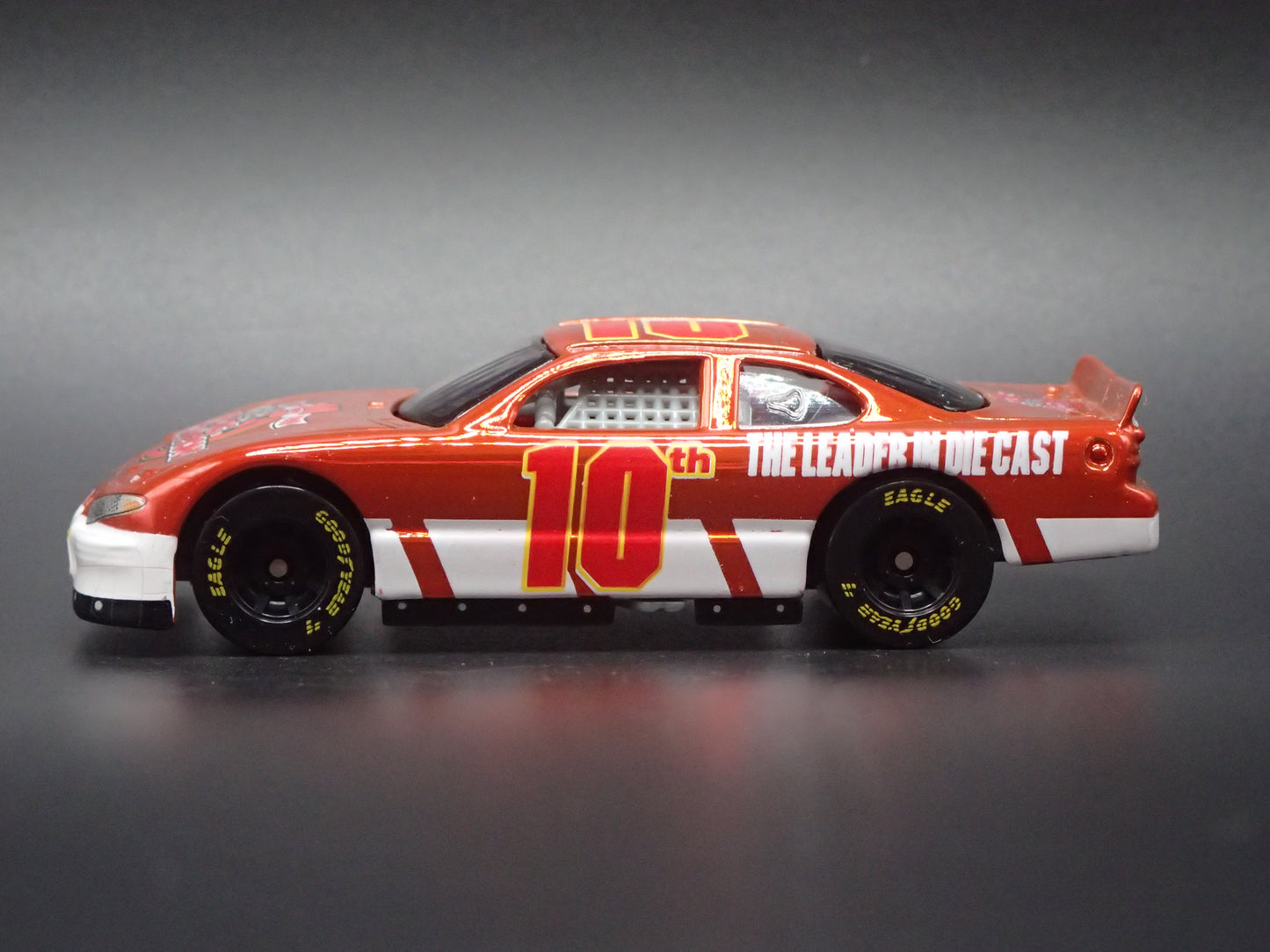 1999 99 PONTIAC GRAND PRIX 10 YR RC CHROME NASCAR 1:64 DIECAST MODEL CAR