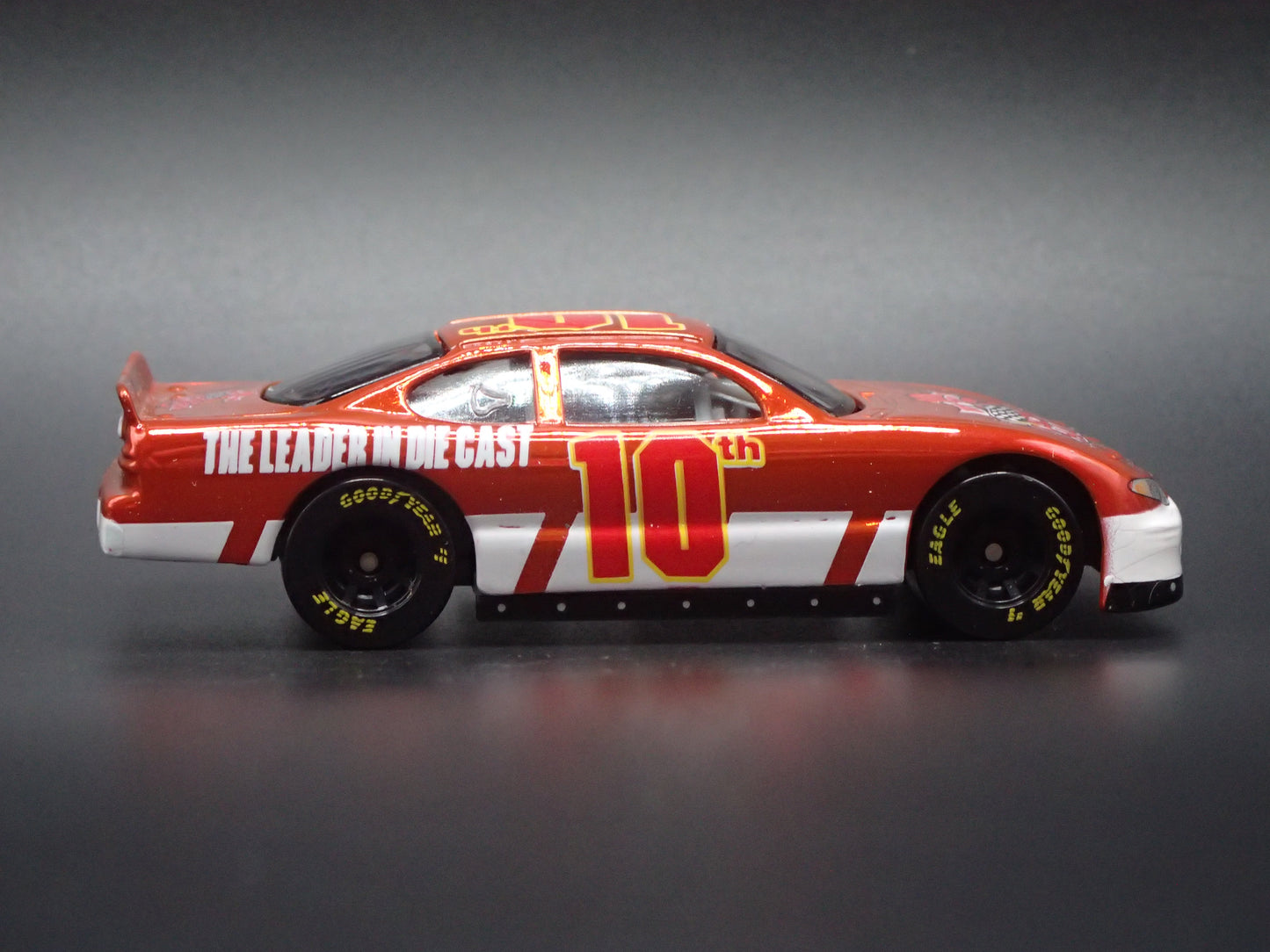 1999 99 PONTIAC GRAND PRIX 10 YR RC CHROME NASCAR 1:64 DIECAST MODEL CAR