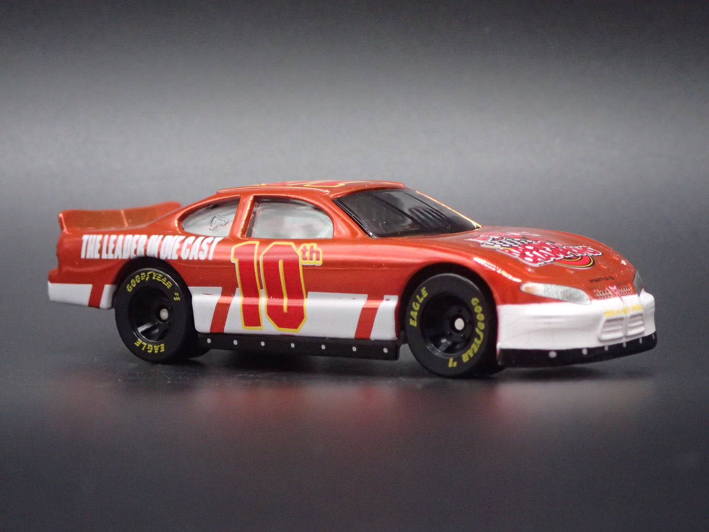 1999 99 PONTIAC GRAND PRIX 10 YR RC CHROME NASCAR 1:64 DIECAST MODEL CAR