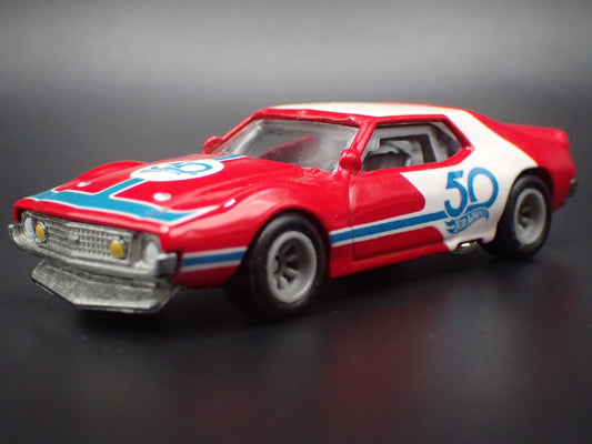 1971 71 AMC JAVELIN AMX RED 1:64 SCALE COLLECTIBLE DIECAST MODEL CAR-Burning Rubber Toy Company