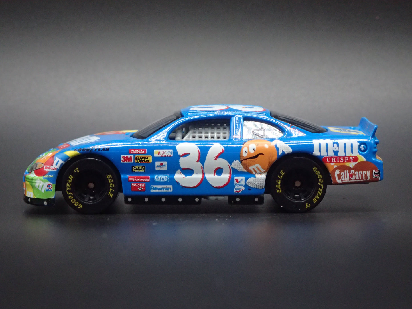 1999 99 PONTIAC GRAND PRIX 36 ERNIE ERVIN M&M NASCAR 1:64 DIECAST MODEL CAR