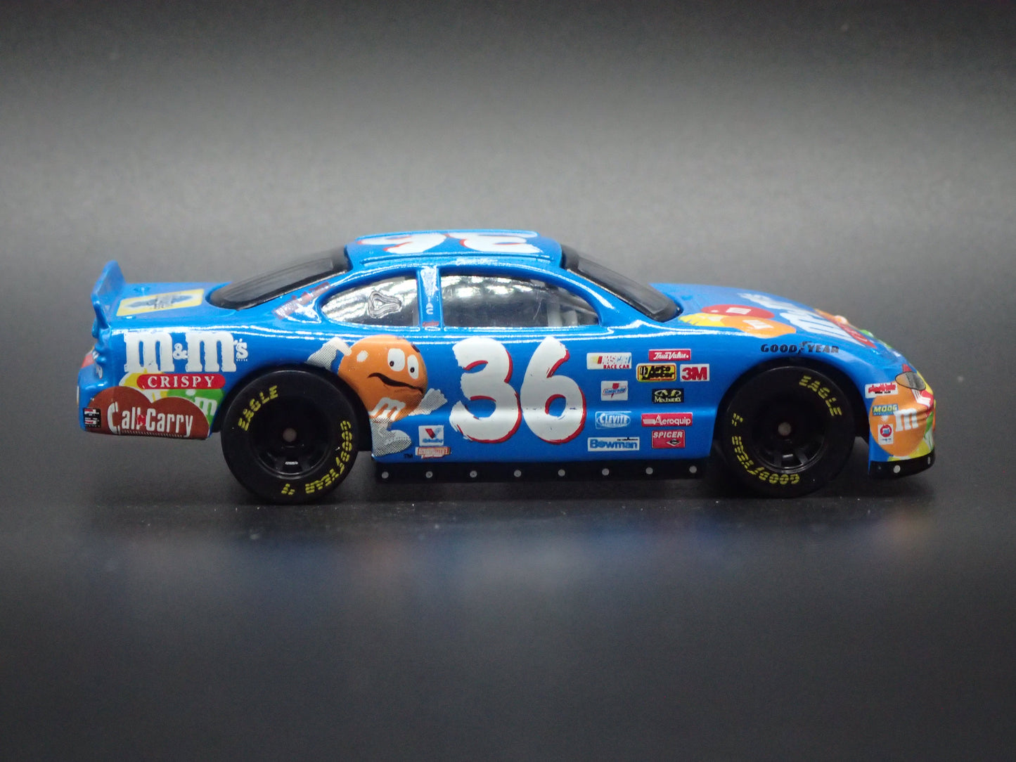 1999 99 PONTIAC GRAND PRIX 36 ERNIE ERVIN M&M NASCAR 1:64 DIECAST MODEL CAR