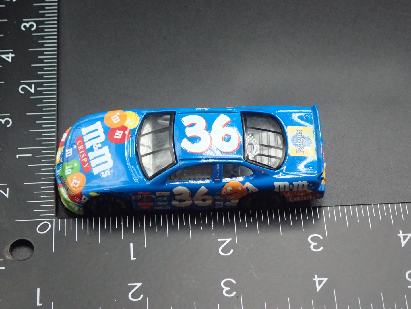 1999 99 PONTIAC GRAND PRIX 36 ERNIE ERVIN M&M NASCAR 1:64 DIECAST MODEL CAR