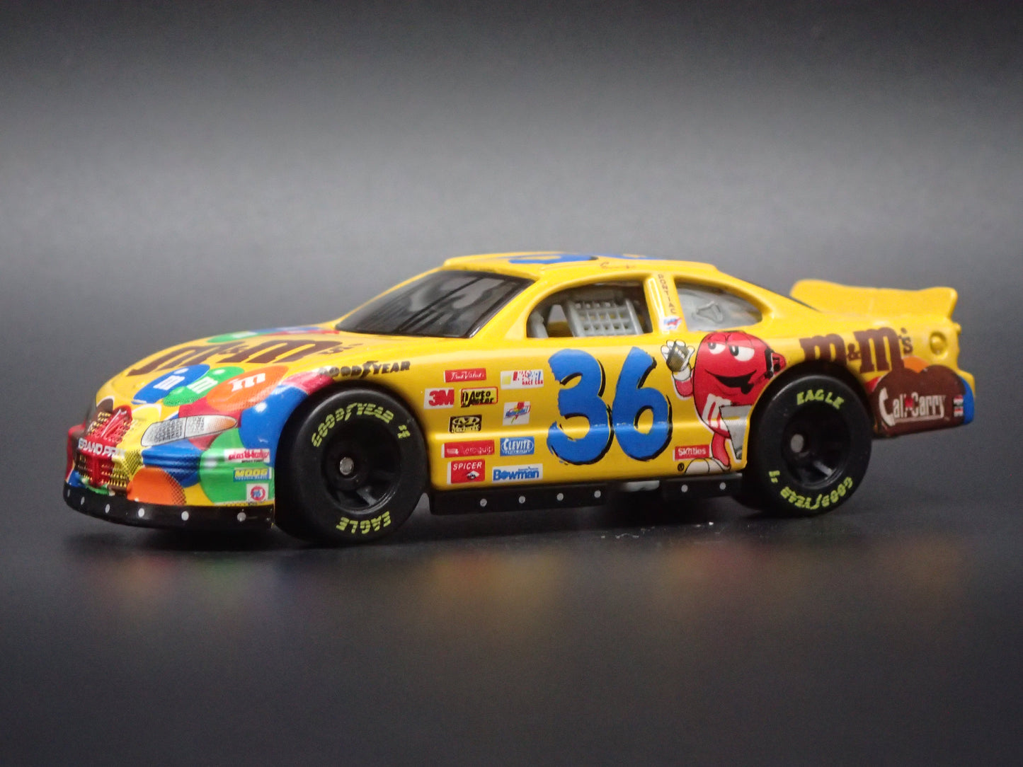 1999 99 PONTIAC GRAND PRIX 36 ERNIE ERVIN M&M NASCAR 1:64 DIECAST MODEL CAR