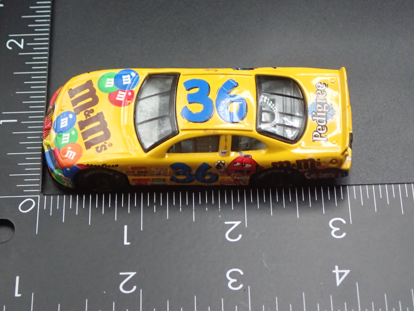 1999 99 PONTIAC GRAND PRIX 36 ERNIE ERVIN M&M NASCAR 1:64 DIECAST MODEL CAR