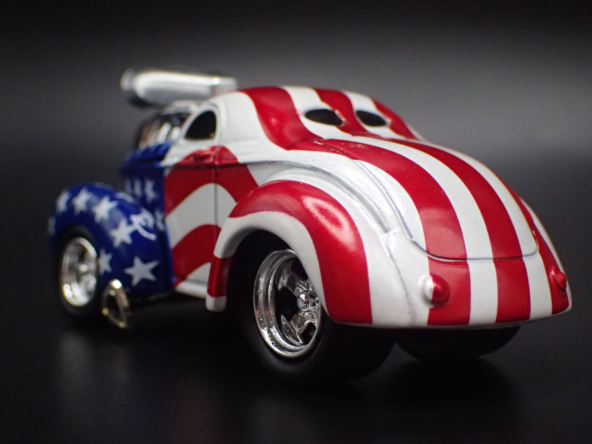 1941 41 WILLYS COUPE USA TRIBUTE NHRA RARE 1:64 SCALE DIORAMA DIECAST MODEL CAR