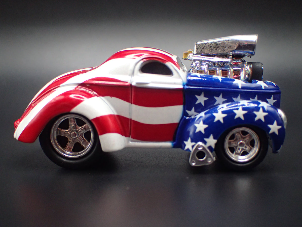 1941 41 WILLYS COUPE USA TRIBUTE NHRA RARE 1:64 SCALE DIORAMA DIECAST MODEL CAR