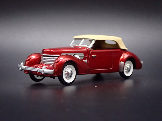 1937 CORD 812 SUPERCHARGED CONVERTIBLE RARE 1:64 SCALE LIMITED DIECAST MODEL CAR