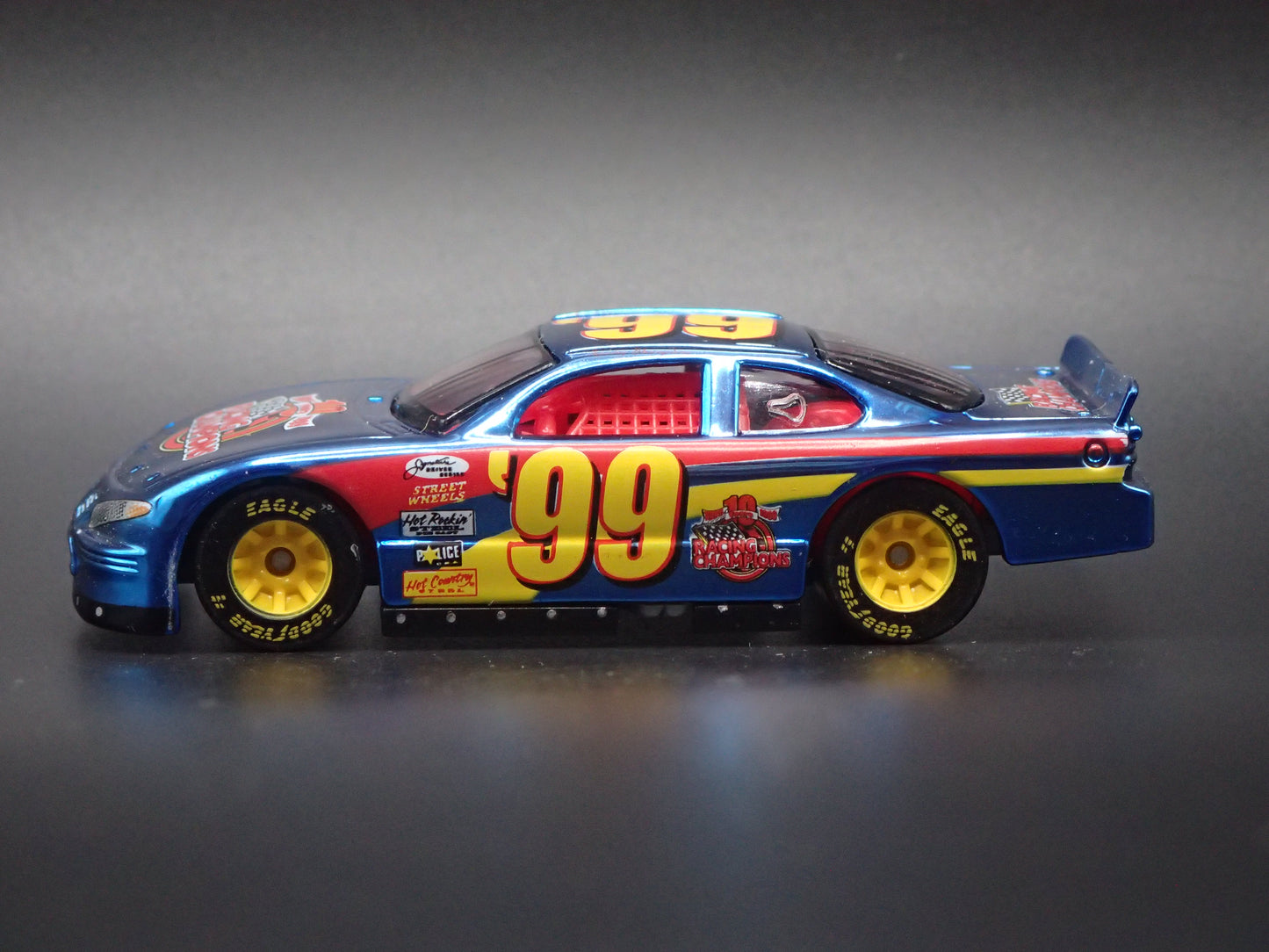 1999 99 PONTIAC GRAND PRIX 99 CHROME ANV NASCAR 1:64 DIECAST MODEL CAR
