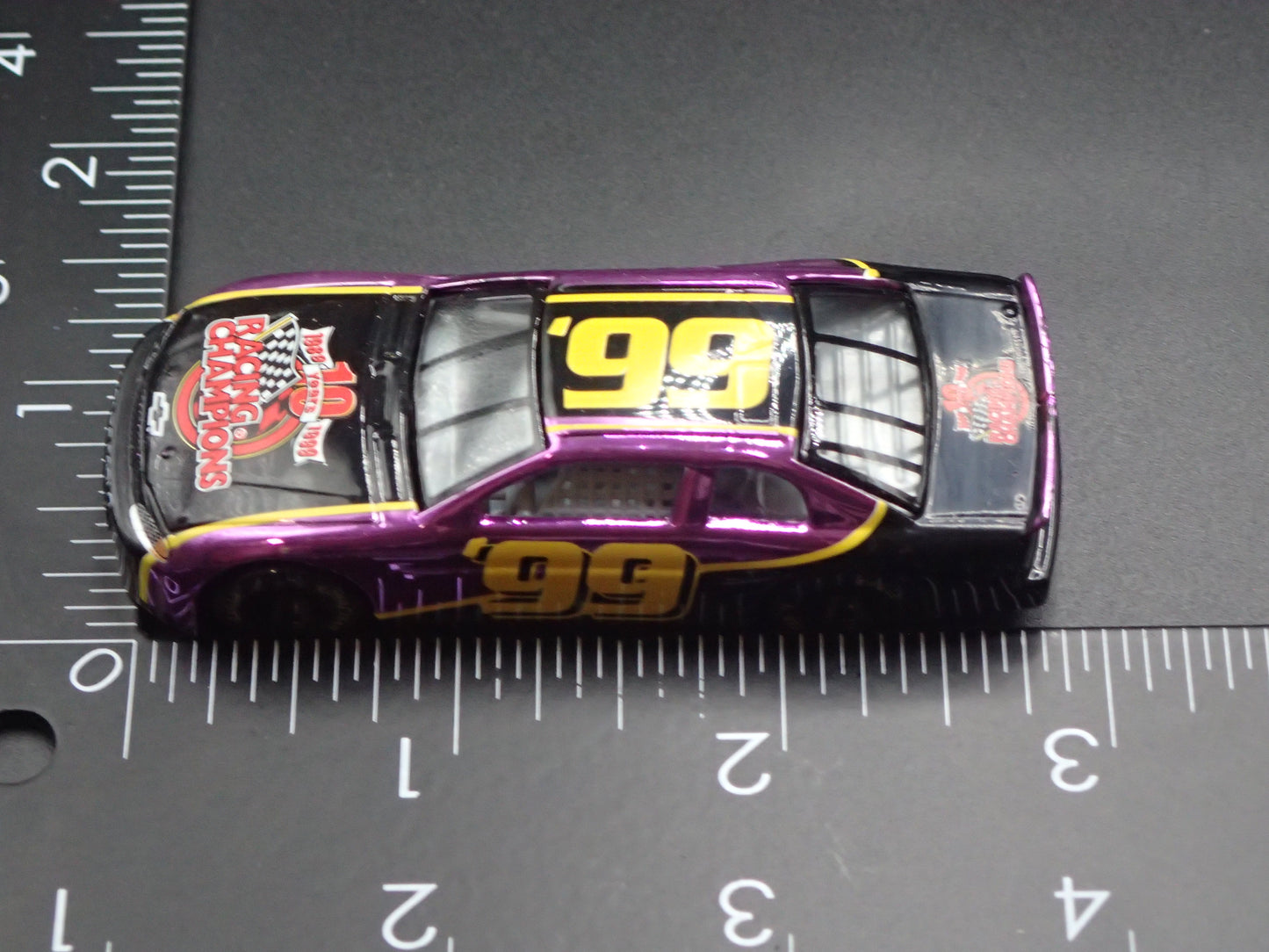 1999 CHEVY CHEVROLET MONTE CARLO 99 CHROME NASCAR 1:64 SCALE DIECAST MODEL CAR