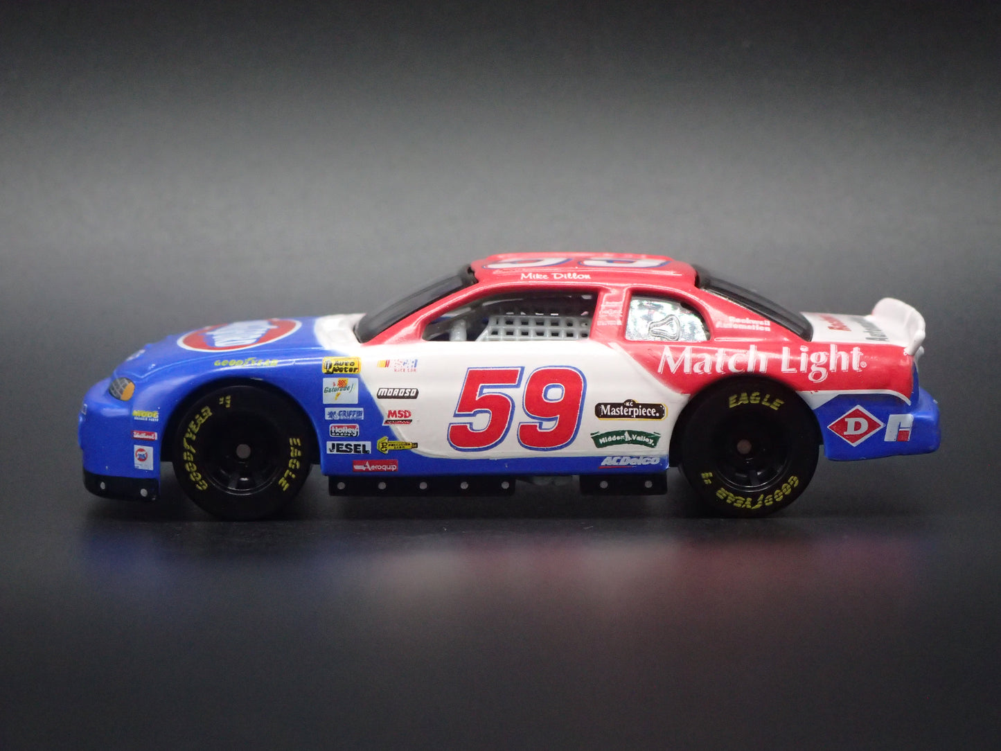 1999 CHEVY CHEVROLET MONTE CARLO 59 MIKE DILLION NASCAR 1:64 SCALE DIECAST MODEL CAR