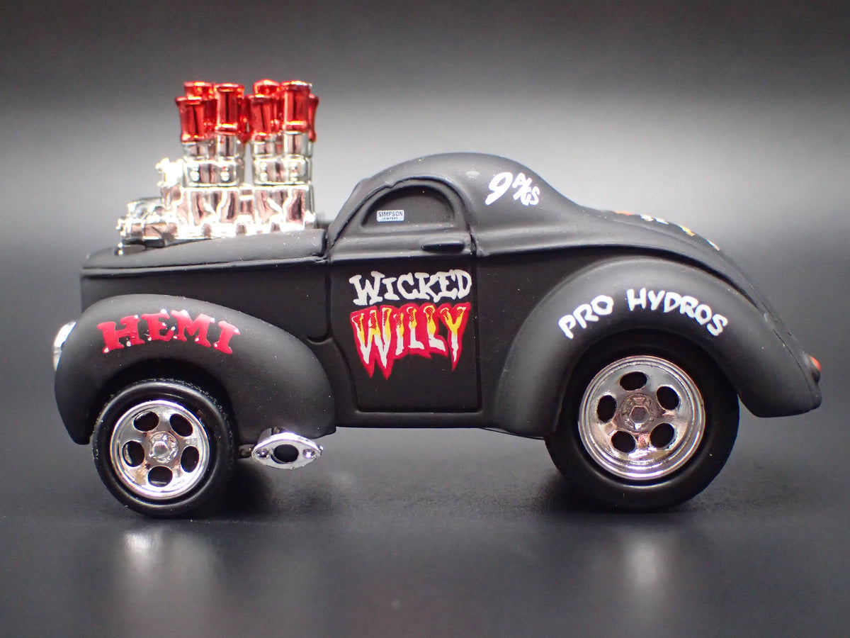 1941 41 WILLYS COUPE WICKED WILLY 1:64 SCALE DIORAMA DIECAST MODEL CAR