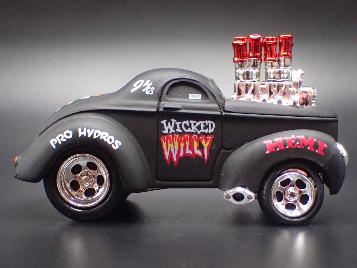 1941 41 WILLYS COUPE WICKED WILLY 1:64 SCALE DIORAMA DIECAST MODEL CAR