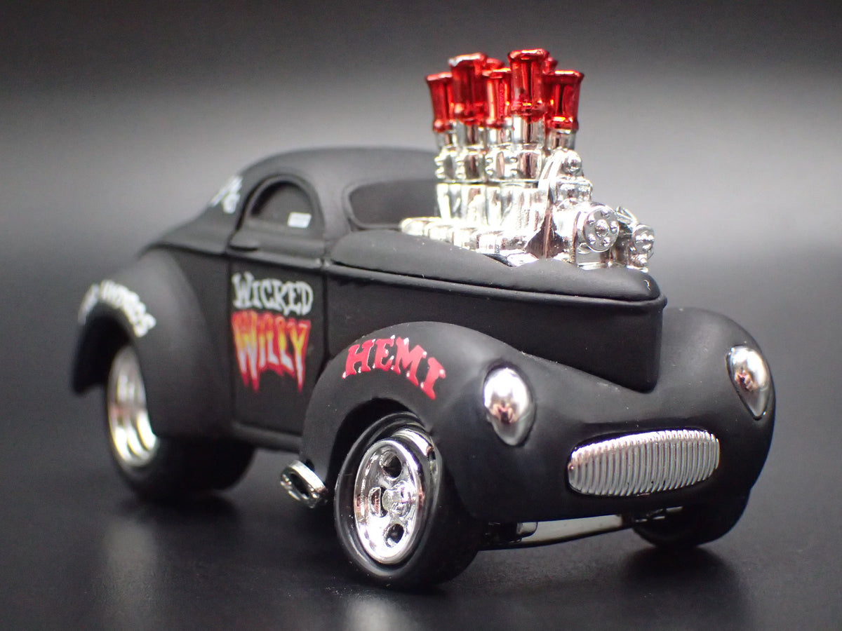 1941 41 WILLYS COUPE WICKED WILLY 1:64 SCALE DIORAMA DIECAST MODEL CAR