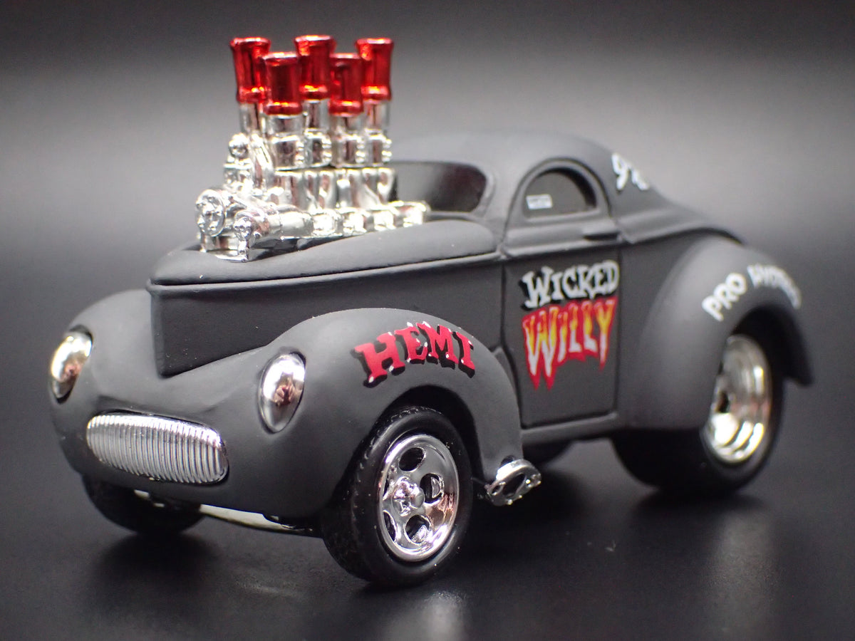 1941 41 WILLYS COUPE WICKED WILLY 1:64 SCALE DIORAMA DIECAST MODEL CAR