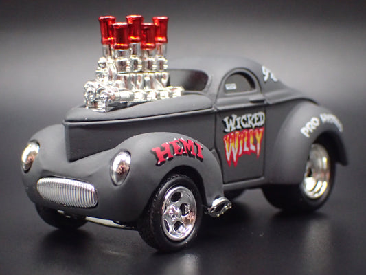 1941 41 WILLYS COUPE WICKED WILLY 1:64 SCALE DIORAMA DIECAST MODEL CAR