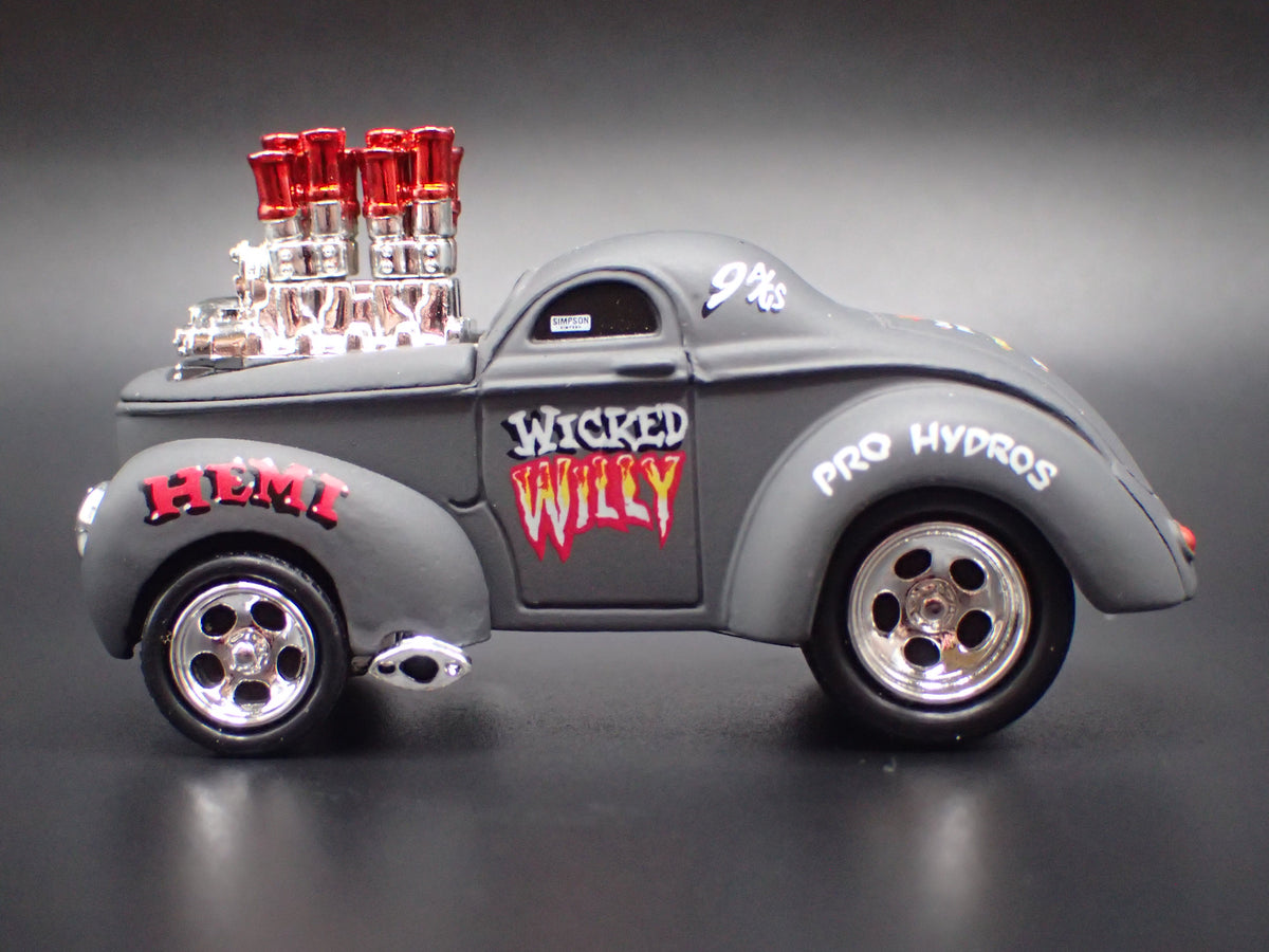 1941 41 WILLYS COUPE WICKED WILLY 1:64 SCALE DIORAMA DIECAST MODEL CAR