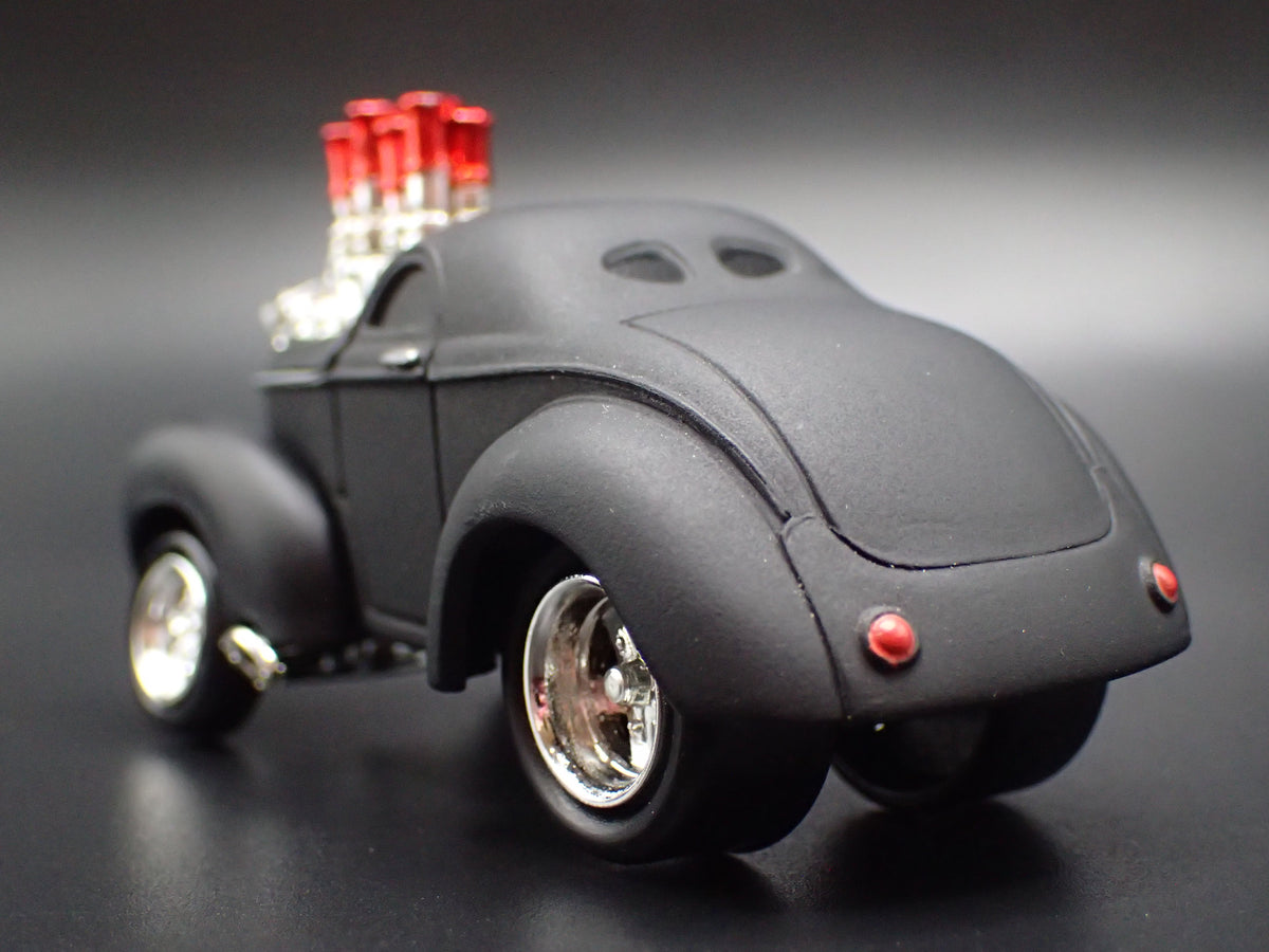 1941 41 WILLYS COUPE BLACK 1:64 SCALE DIORAMA DIECAST MODEL CAR