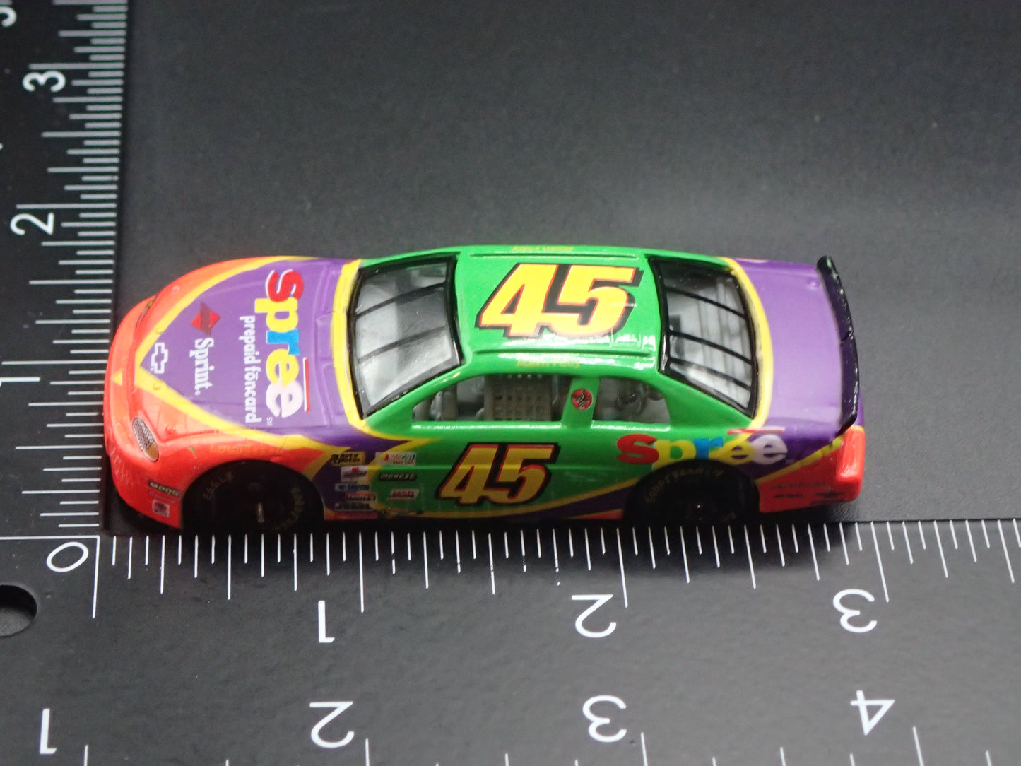 1999 CHEVY CHEVROLET MONTE CARLO 45 ADAM PETTY NASCAR 1:64 SCALE DIECAST MODEL CAR