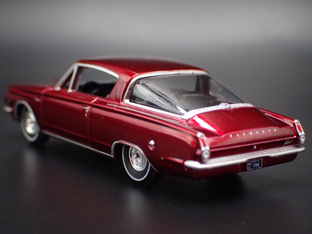 1964 64 PLYMOUTH BARRACUDA CHASE 1/64 SCALE COLLECTIBLE DIECAST MODEL CAR