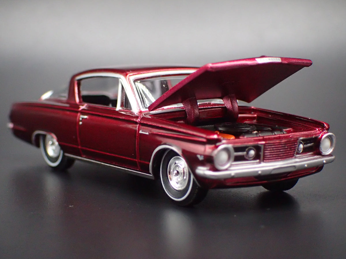 1964 64 PLYMOUTH BARRACUDA CHASE 1/64 SCALE COLLECTIBLE DIECAST MODEL CAR