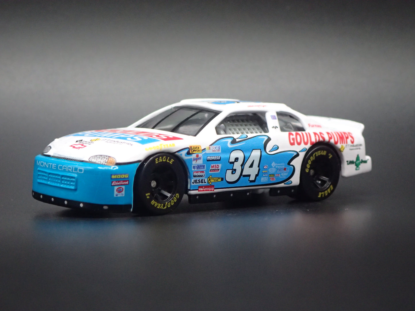 1999 CHEVY CHEVROLET MONTE CARLO 34 MIKE MCLAUGHLIN NASCAR 1:64 SCALE DIECAST MODEL CAR