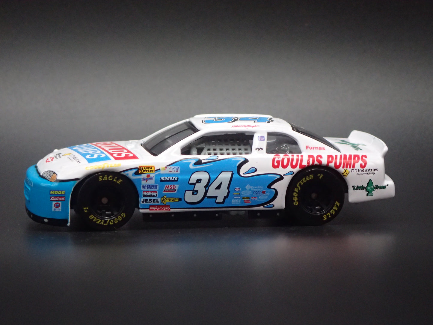 1999 CHEVY CHEVROLET MONTE CARLO 34 MIKE MCLAUGHLIN NASCAR 1:64 SCALE DIECAST MODEL CAR