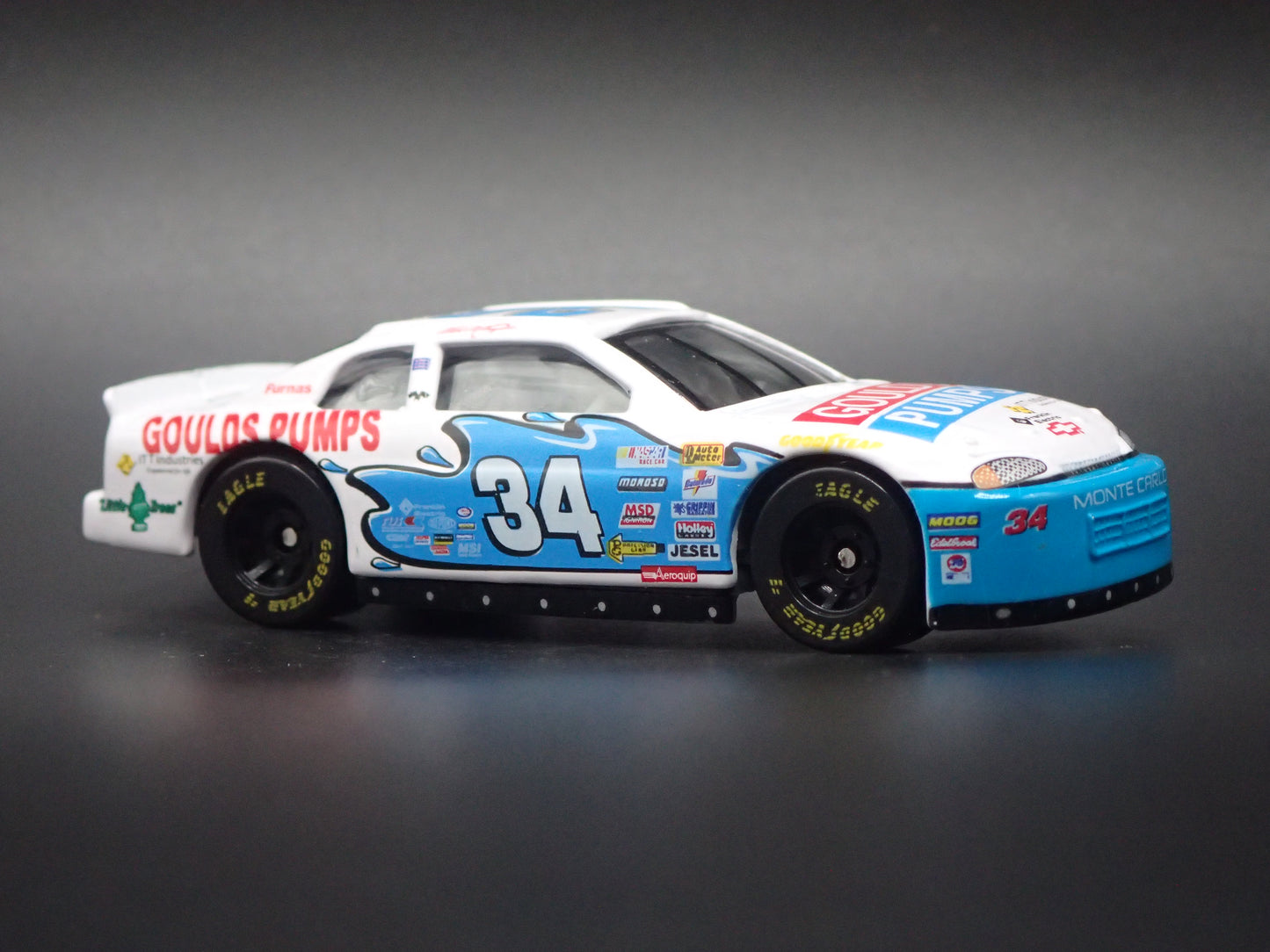 1999 CHEVY CHEVROLET MONTE CARLO 34 MIKE MCLAUGHLIN NASCAR 1:64 SCALE DIECAST MODEL CAR