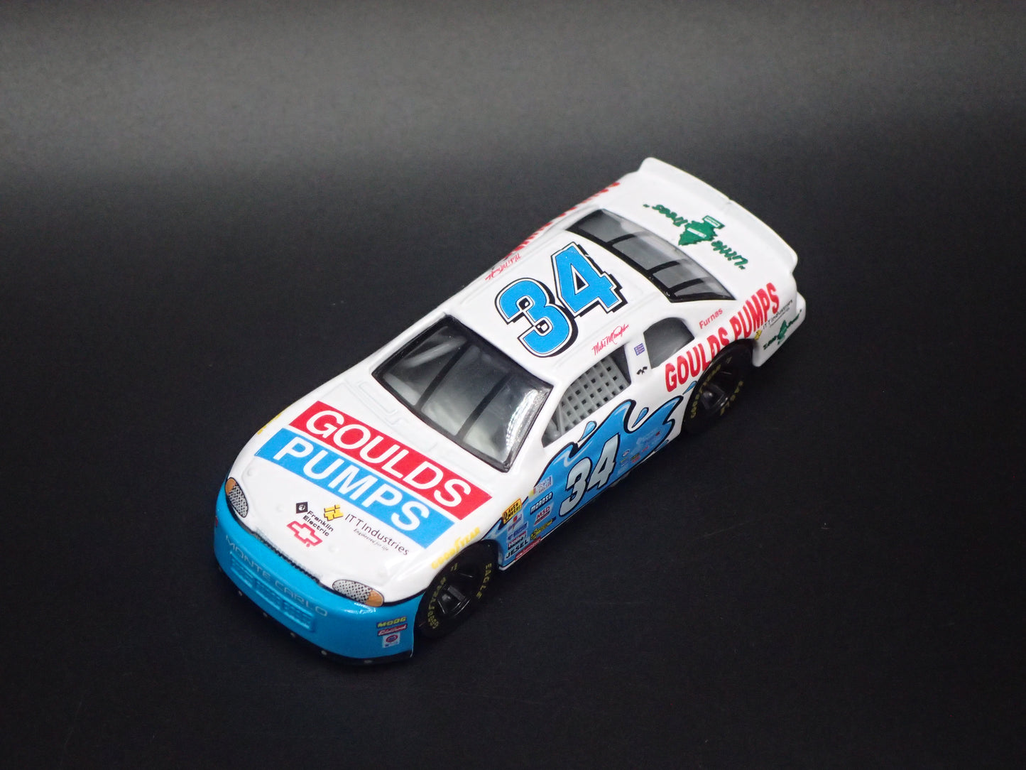 1999 CHEVY CHEVROLET MONTE CARLO 34 MIKE MCLAUGHLIN NASCAR 1:64 SCALE DIECAST MODEL CAR