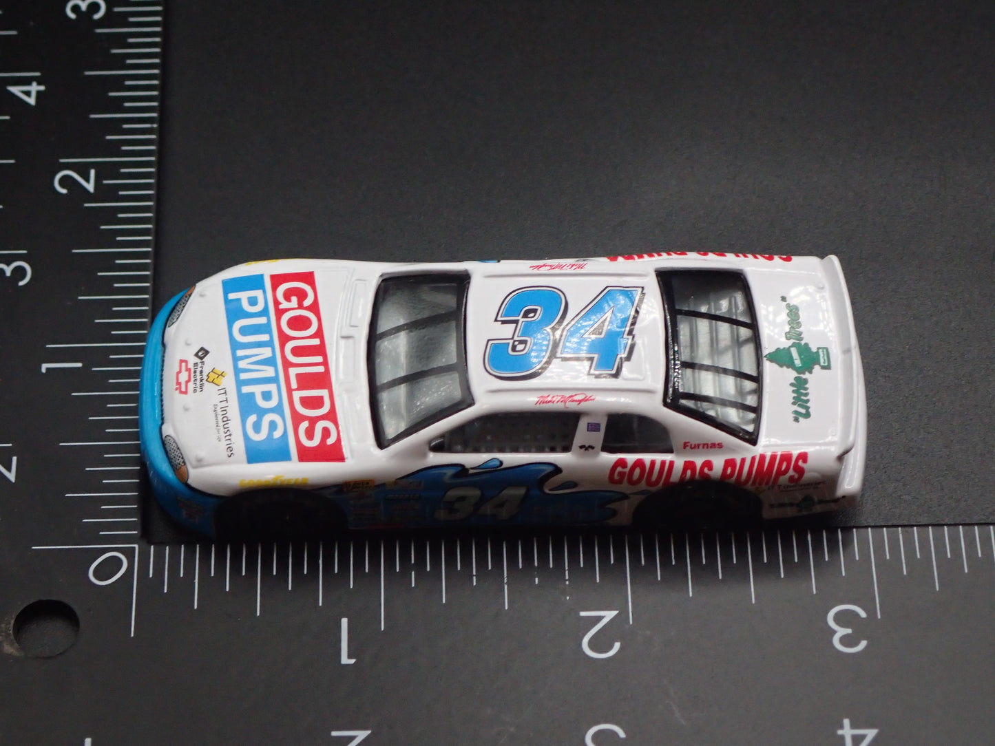 1999 CHEVY CHEVROLET MONTE CARLO 34 MIKE MCLAUGHLIN NASCAR 1:64 SCALE DIECAST MODEL CAR