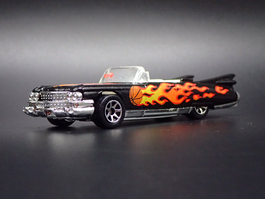 1959 59 CADILLAC CADDY CONVERTIBLE BLACK 1/64 SCALE DIORAMA DIECAST MODEL CAR