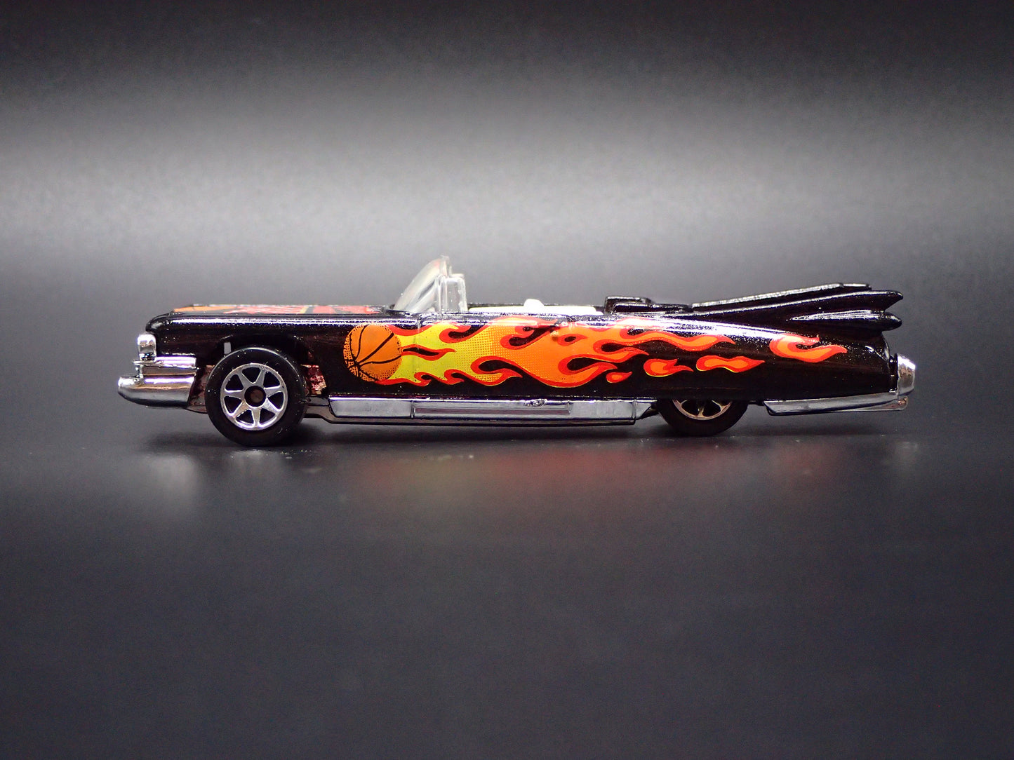 1959 59 CADILLAC CADDY CONVERTIBLE BLACK 1/64 SCALE DIORAMA DIECAST MODEL CAR