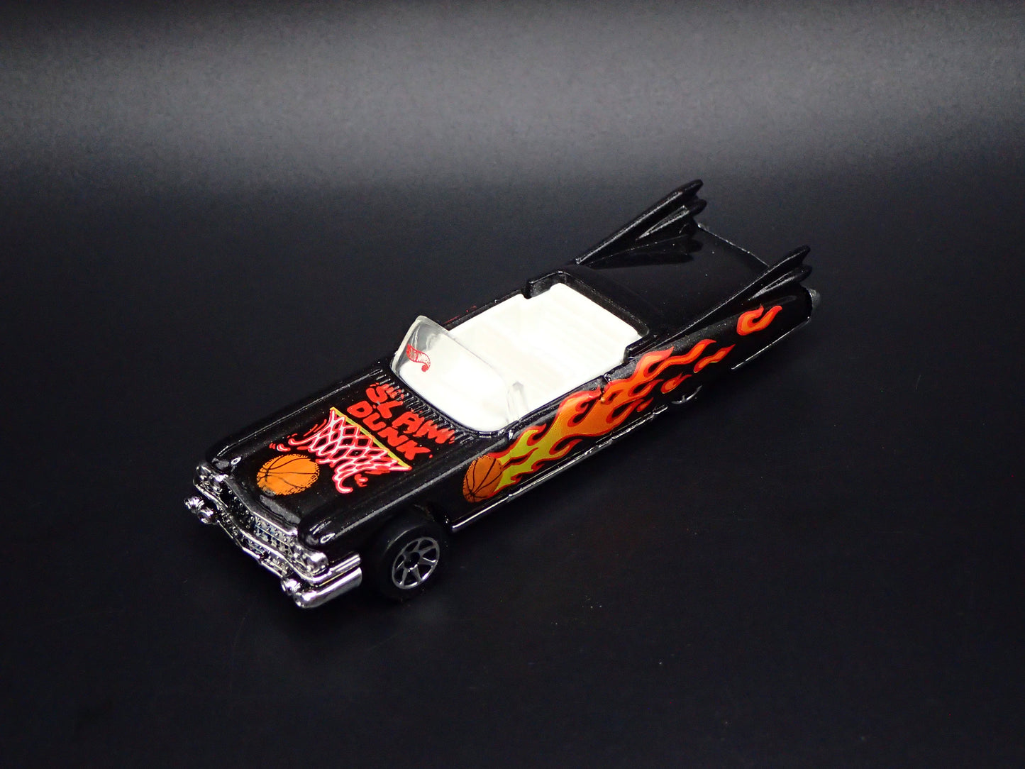 1959 59 CADILLAC CADDY CONVERTIBLE BLACK 1/64 SCALE DIORAMA DIECAST MODEL CAR