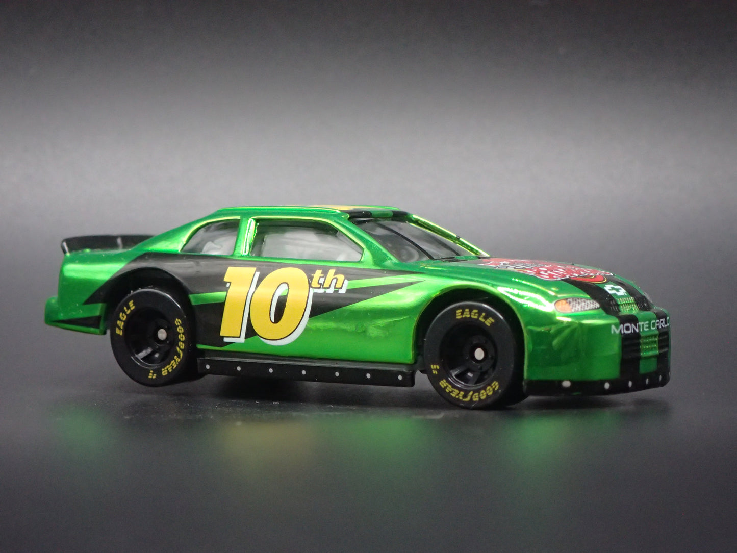 1999 CHEVY CHEVROLET MONTE CARLO 10TH ANV CHROME NASCAR 1:64 SCALE DIECAST CAR