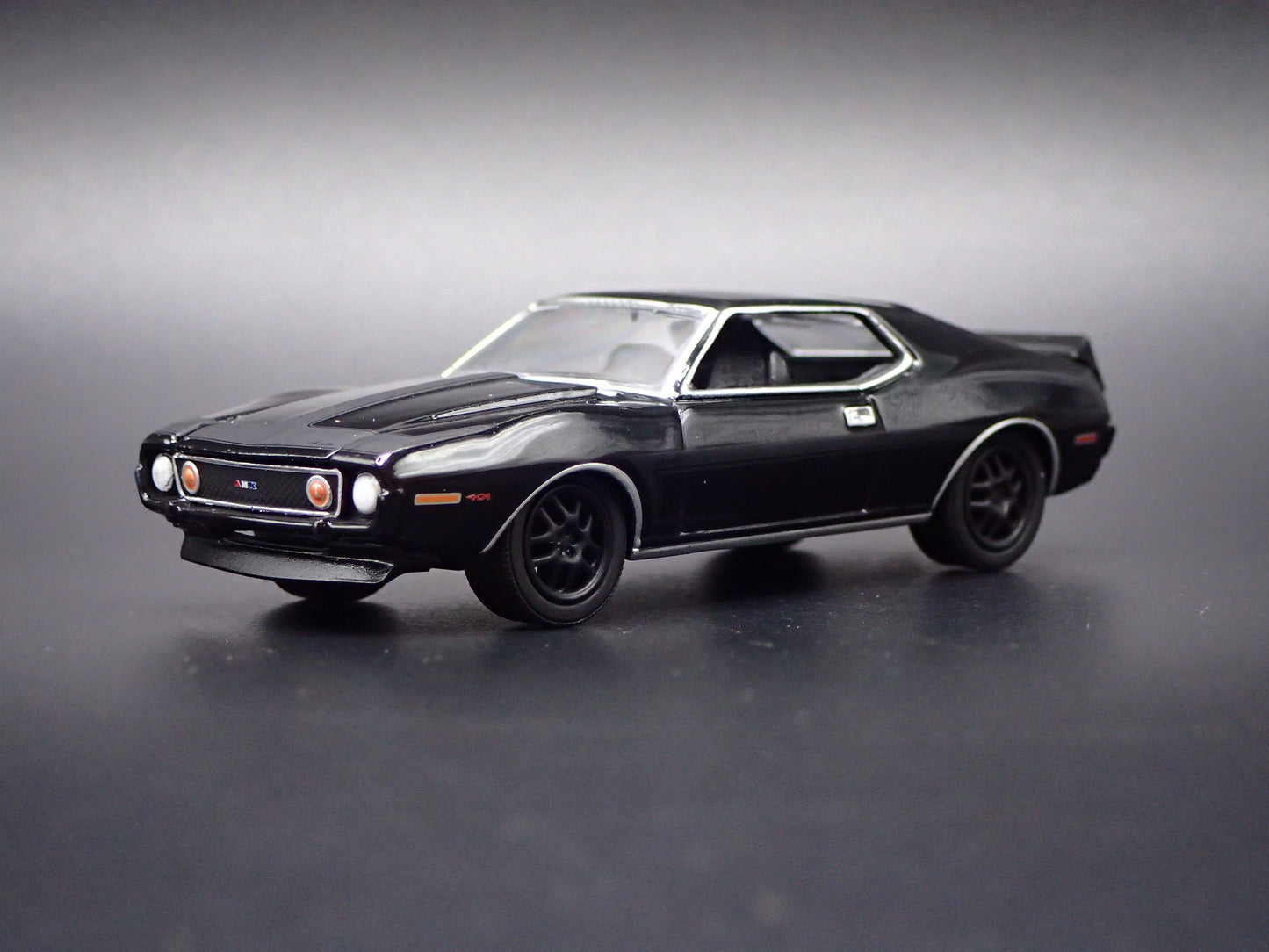 1972 72 AMC JAVELIN AMX BLACK 1:64 SCALE DIECAST MODEL CAR