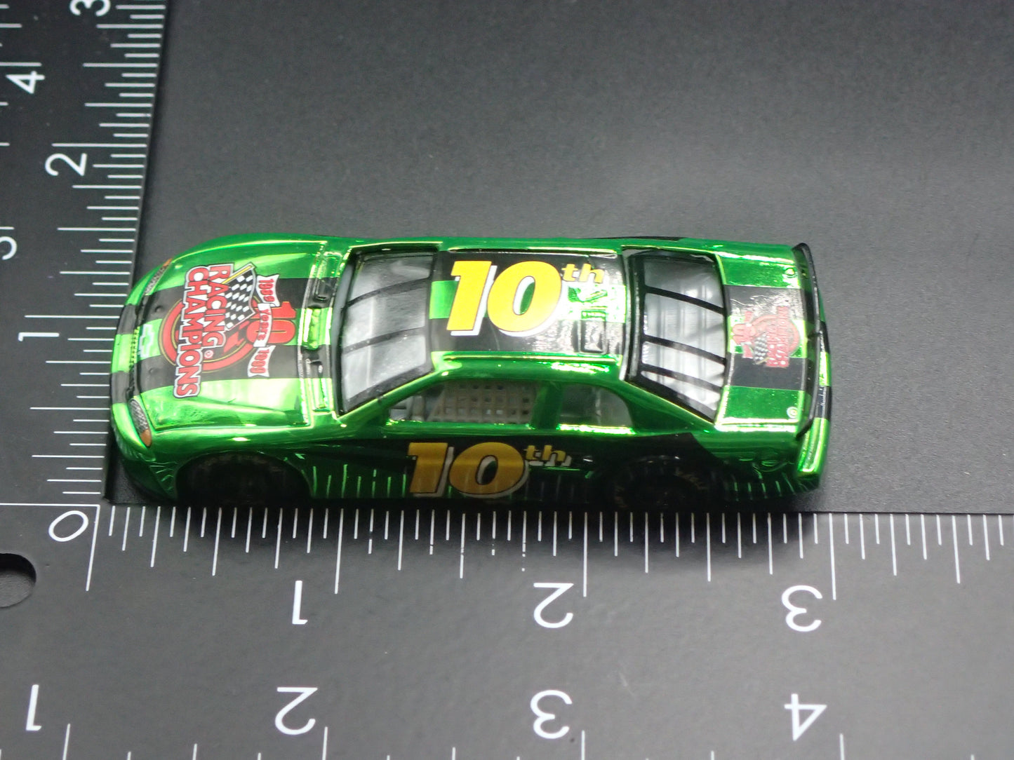1999 CHEVY CHEVROLET MONTE CARLO 10TH ANV CHROME NASCAR 1:64 SCALE DIECAST CAR