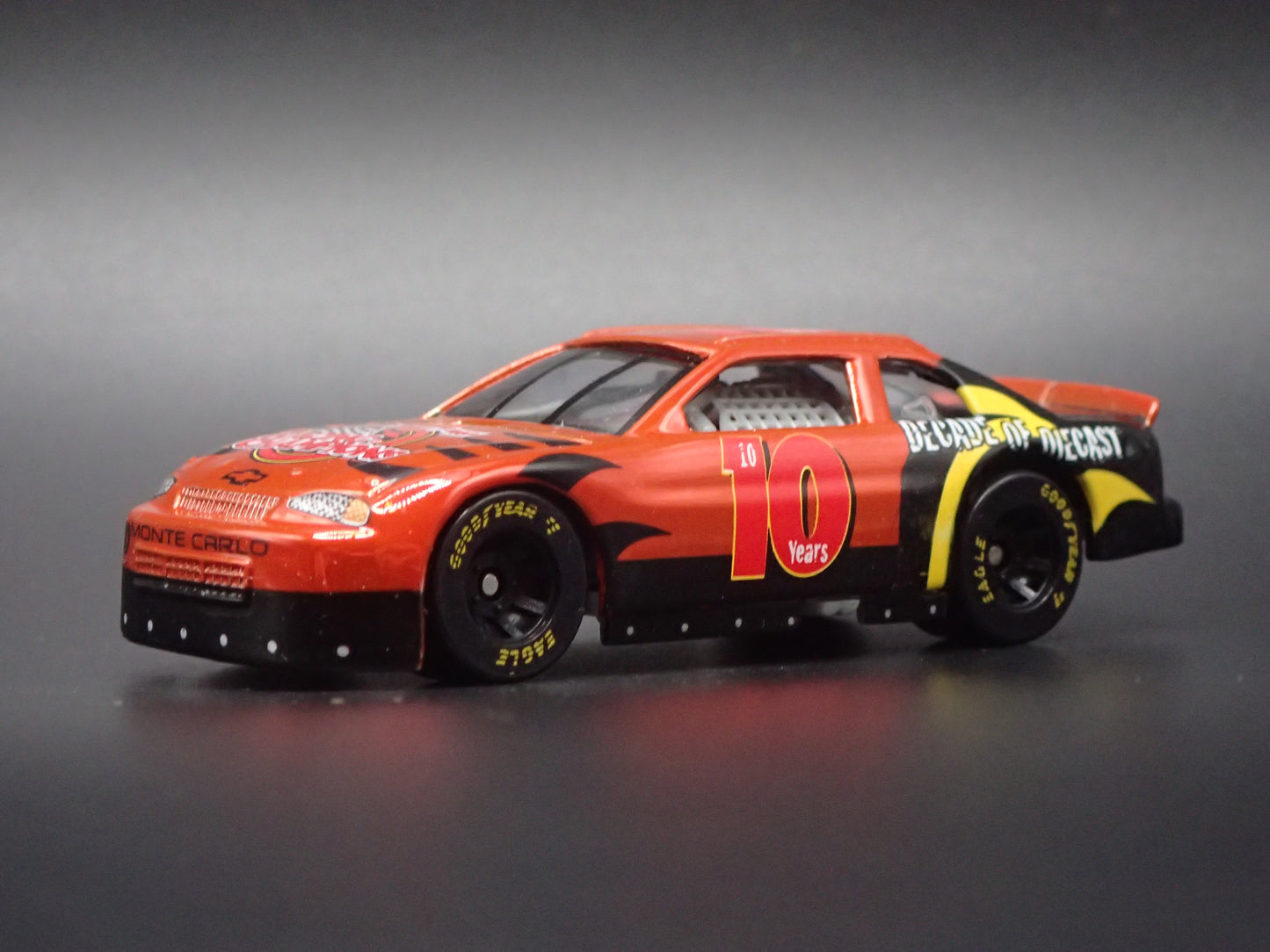 1999 CHEVY CHEVROLET MONTE CARLO 10TH ANV CHROME NASCAR 1:64 SCALE DIECAST CAR