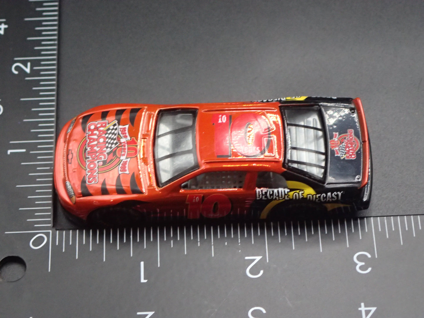 1999 CHEVY CHEVROLET MONTE CARLO 10TH ANV CHROME NASCAR 1:64 SCALE DIECAST CAR