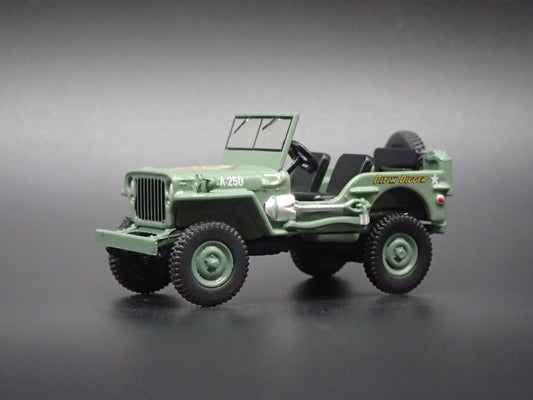 1941-1945 JEEP WILLYS MB ARMY AMERICA 250 1:64 SCALE DIORAMA DIECAST MODEL CAR