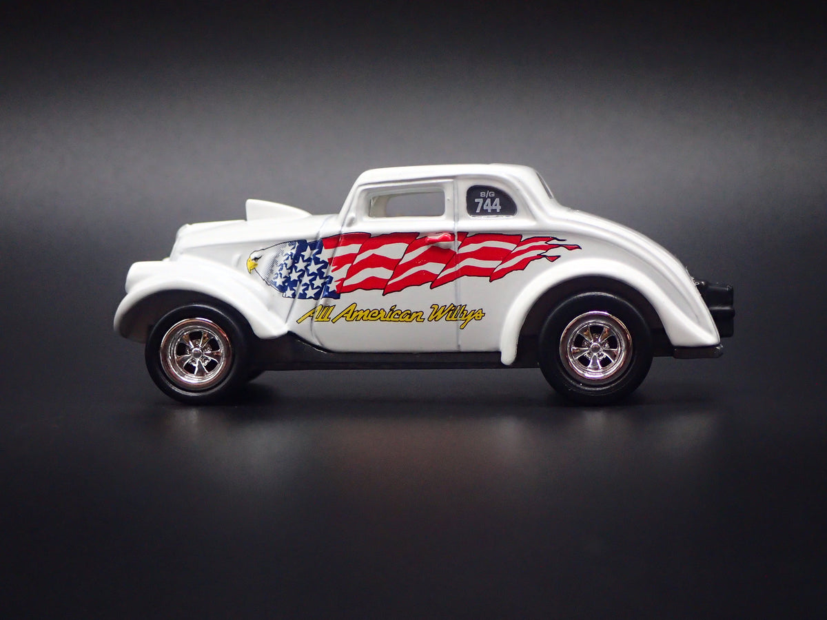 1933 33 WILLYS GASSERS ALL AMERICAN WILLYS WHITE 1/64 SCALE DIECAST MODEL CAR