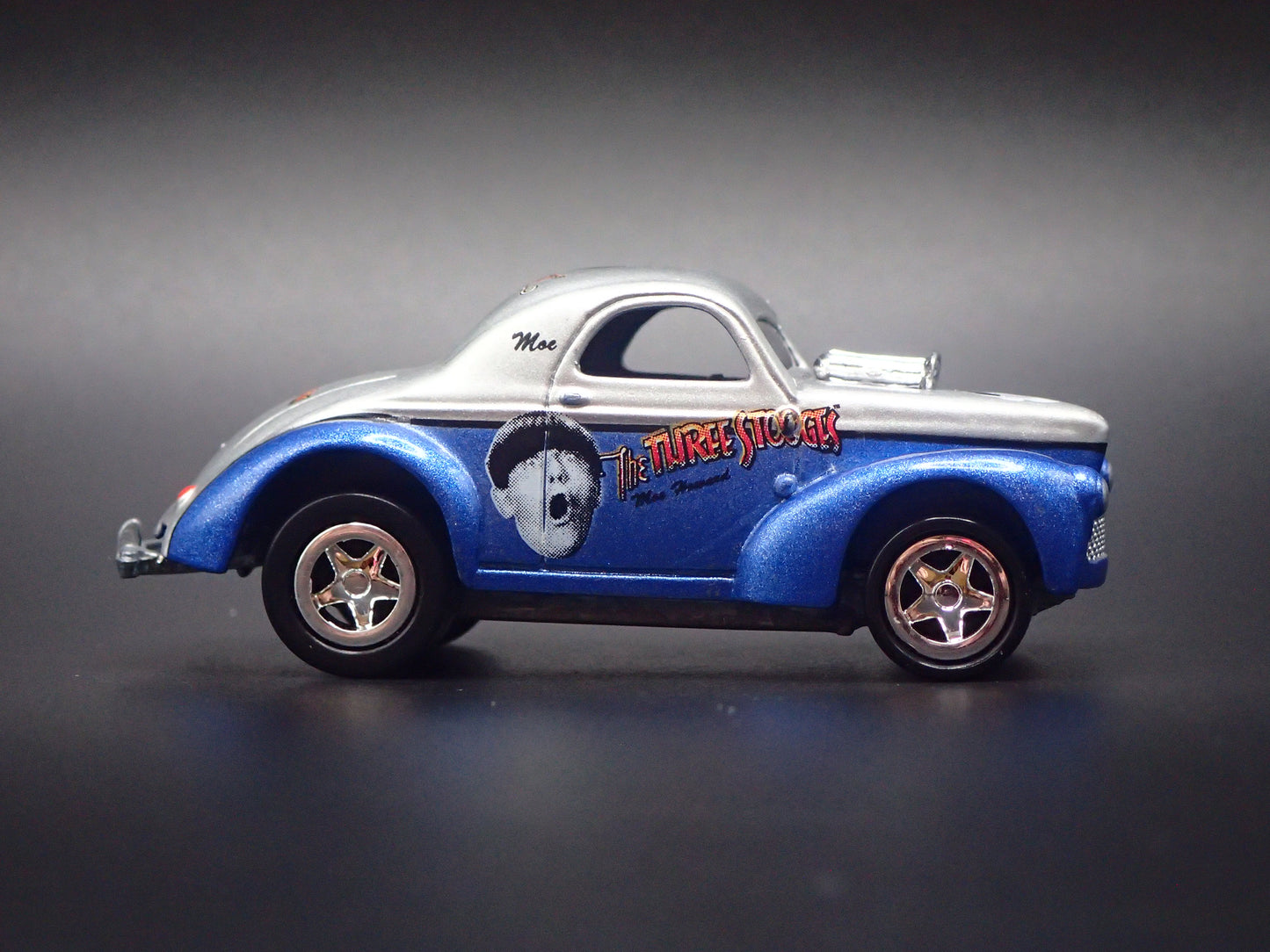 1941 41 WILLY'S COUPE NHRA 3 STOOGES MOE 1:64 SCALE DIECAST MODEL CAR