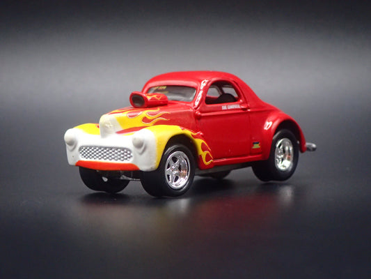 1941 41 WILLY'S COUPE NHRA RED 1:64 SCALE DIORAMA DIECAST MODEL CAR