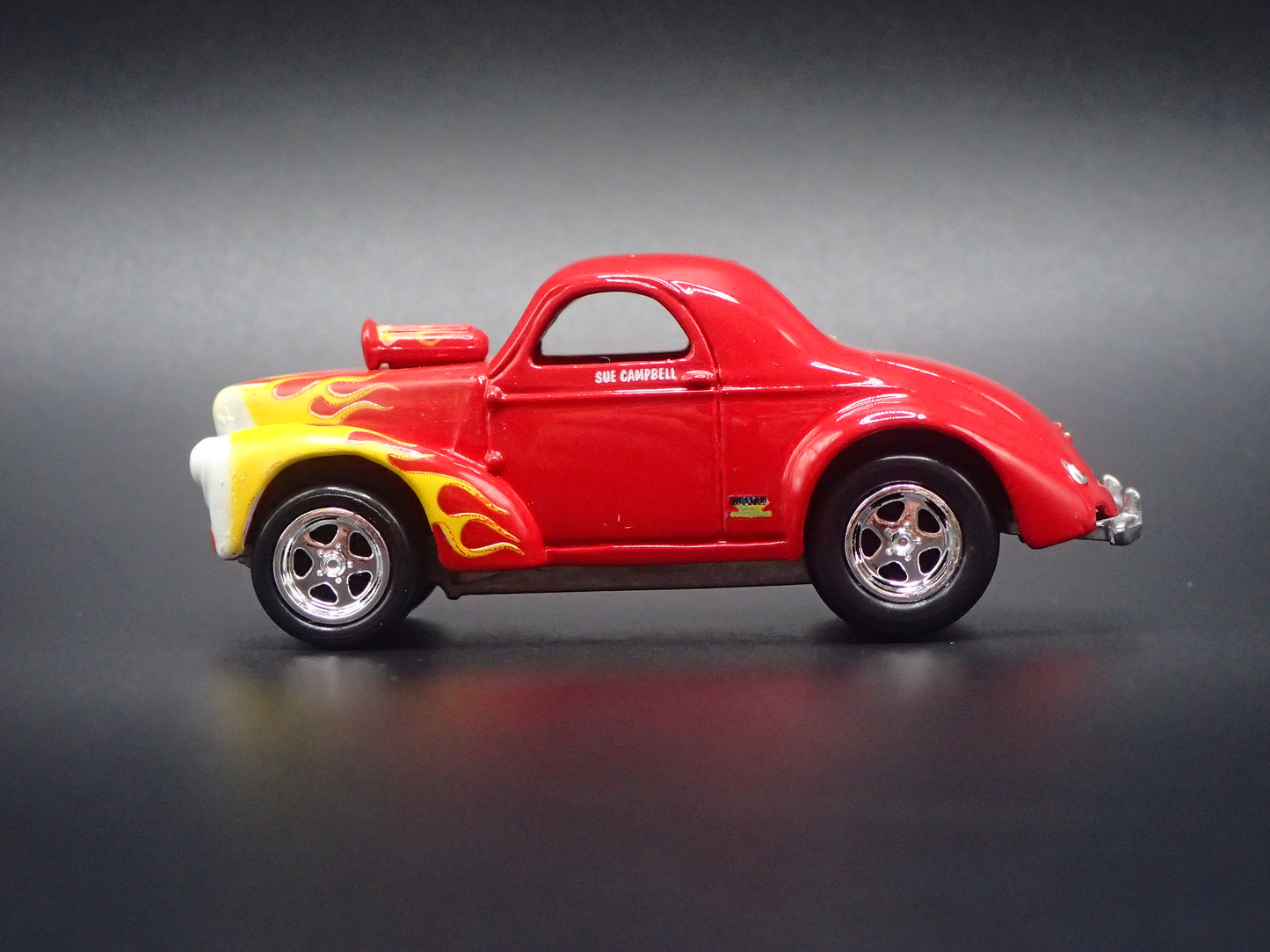 1941 41 WILLY'S COUPE NHRA RED 1:64 SCALE DIORAMA DIECAST MODEL CAR