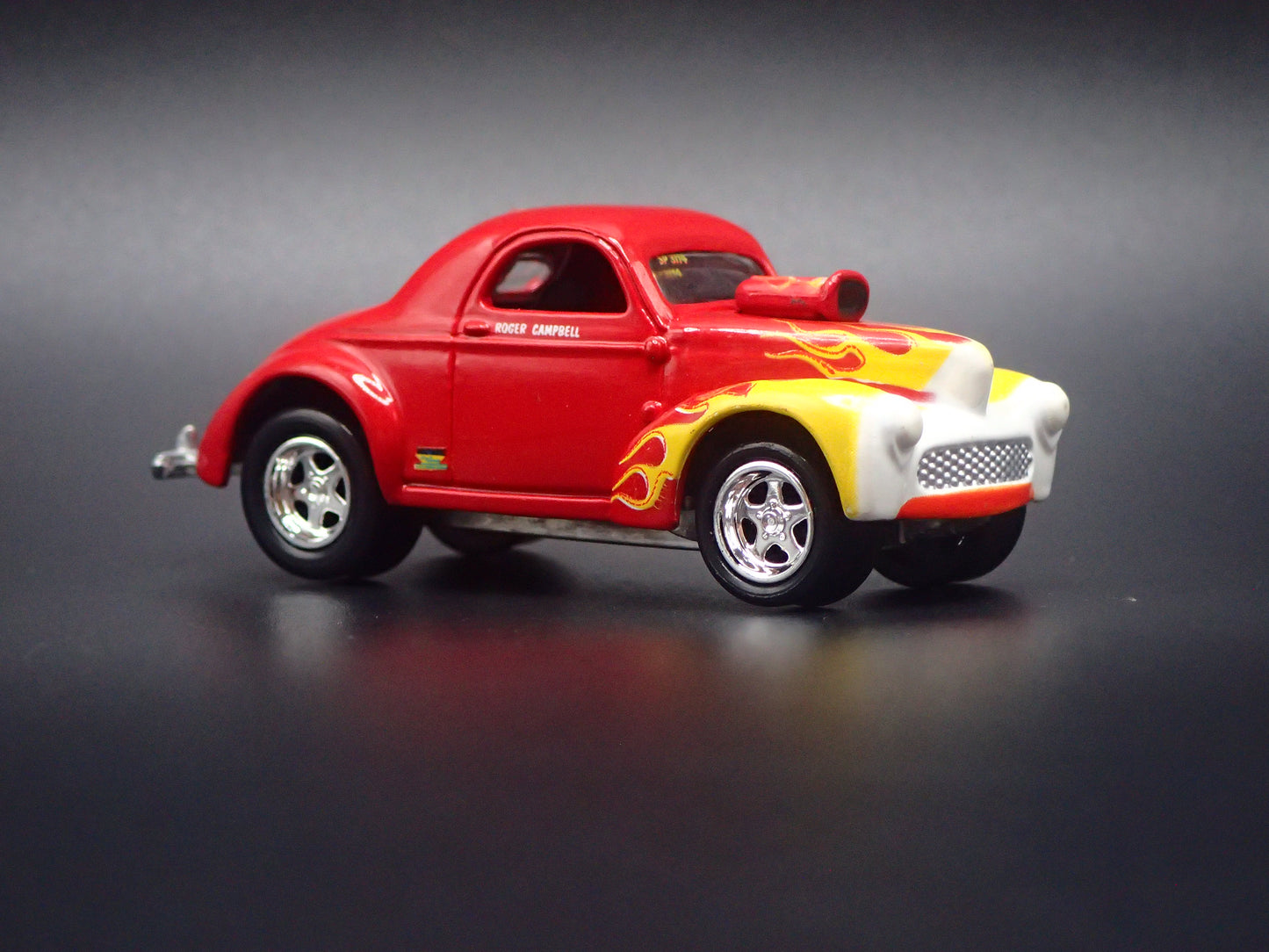 1941 41 WILLY'S COUPE NHRA RED 1:64 SCALE DIORAMA DIECAST MODEL CAR