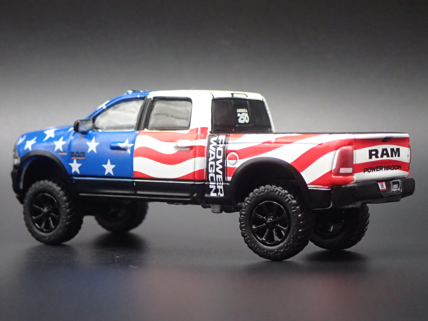 2017-2026 RAM 2500 POWER WAGON PICKUP TRUCK AMERICA 250 1/64 SCALE DIECAST CAR