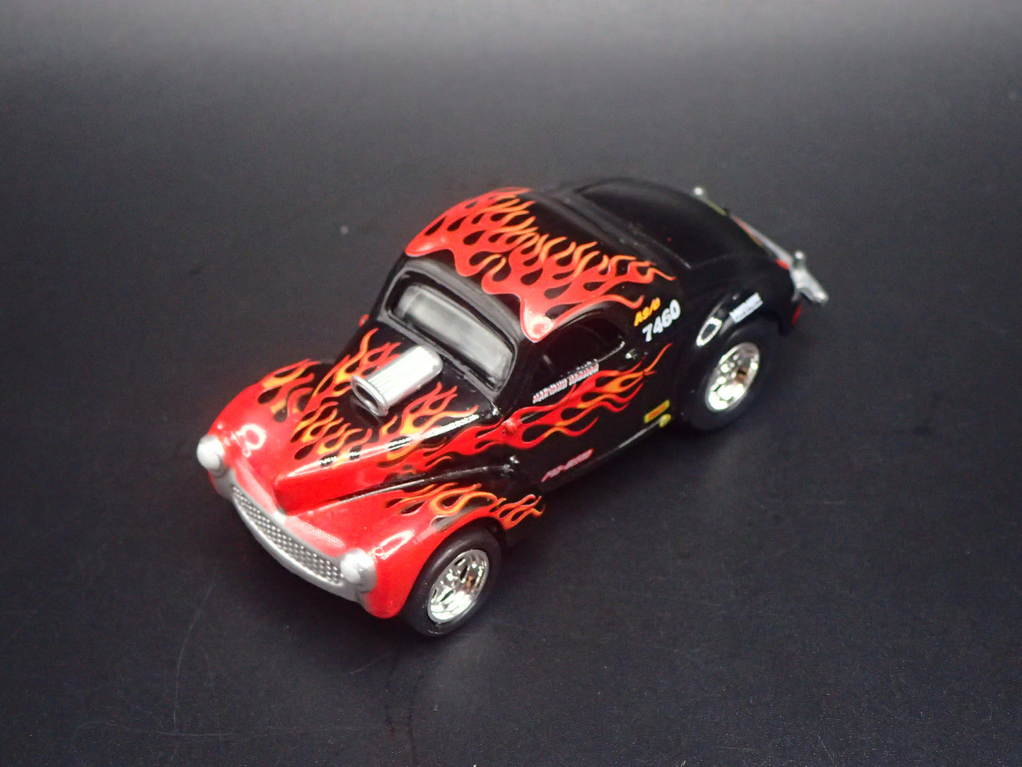 1941 41 WILLY'S COUPE NHRA BLACK 1:64 SCALE DIORAMA DIECAST MODEL CAR
