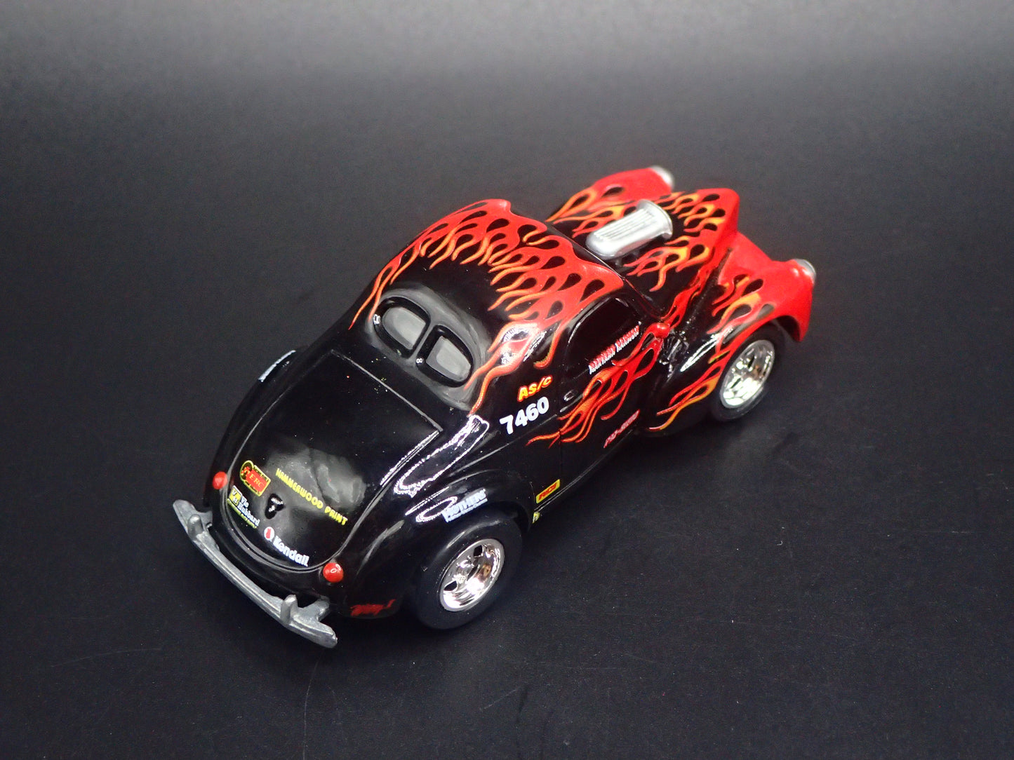 1941 41 WILLY'S COUPE NHRA BLACK 1:64 SCALE DIORAMA DIECAST MODEL CAR