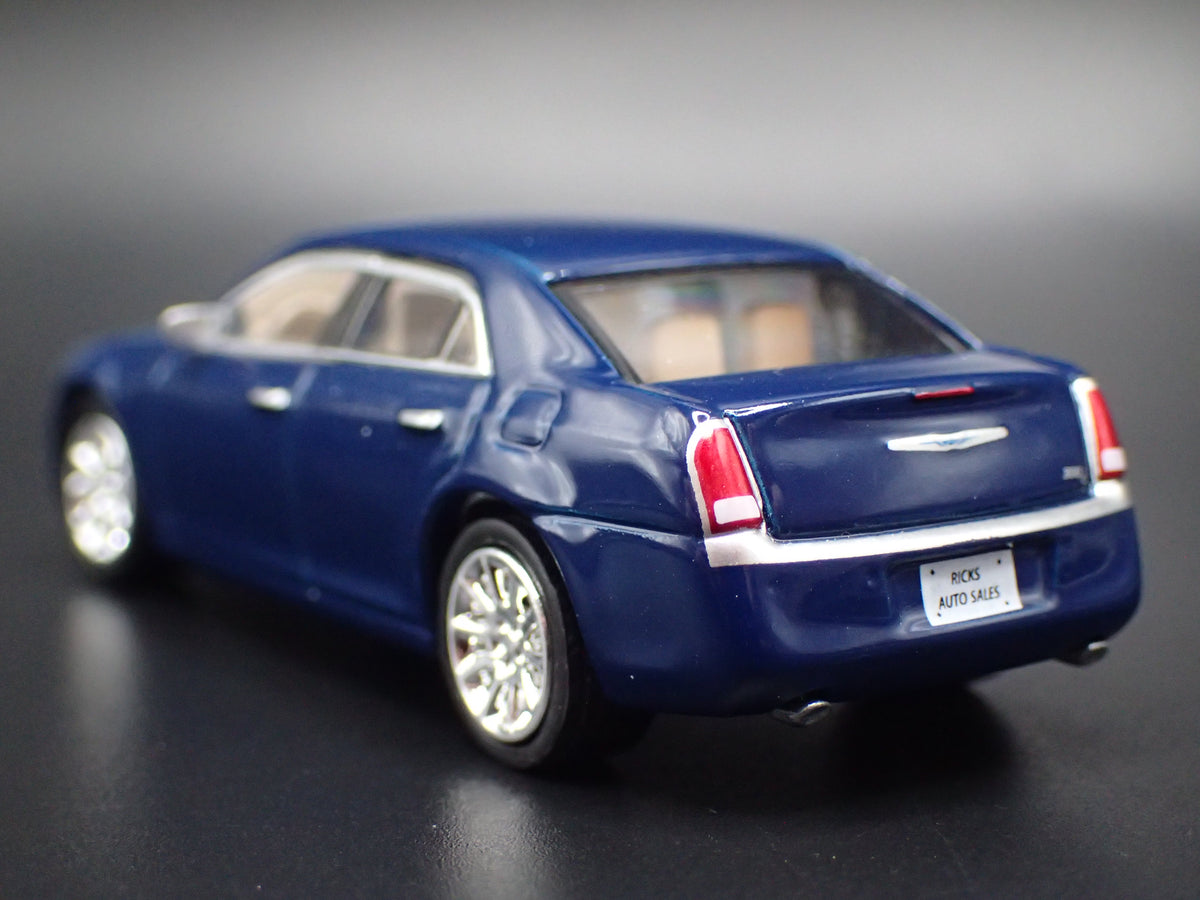 2011-2023 CHRYSLER 300C BLUE 1/64 SCALE COLLECTIBLE DIORAMA DIECAST MODEL CAR
