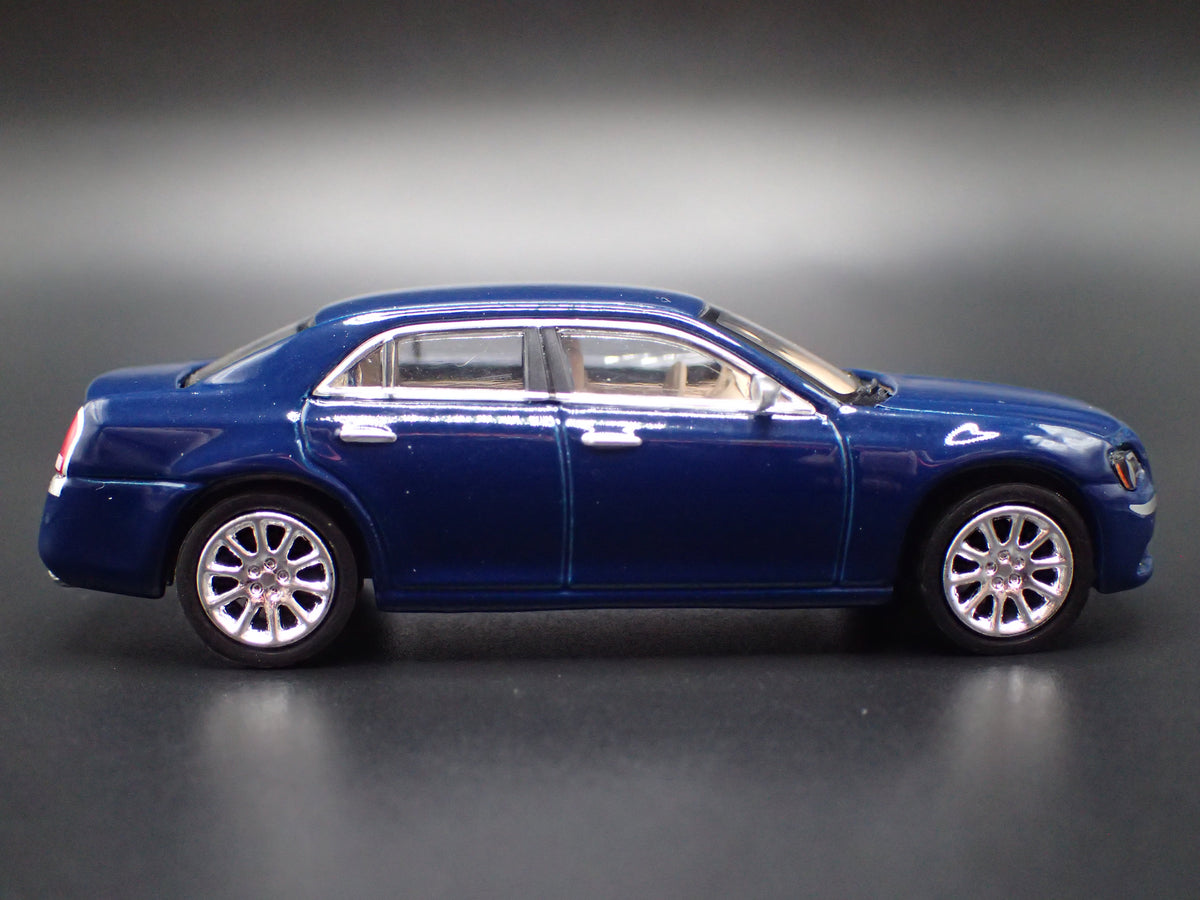 2011-2023 CHRYSLER 300C BLUE 1/64 SCALE COLLECTIBLE DIORAMA DIECAST MODEL CAR