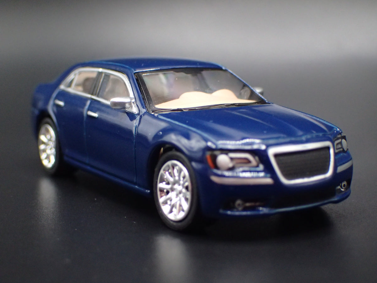 2011-2023 CHRYSLER 300C BLUE 1/64 SCALE COLLECTIBLE DIORAMA DIECAST MODEL CAR